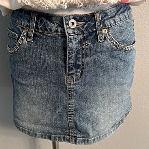 ANGELS MINI JEAN SKIRT